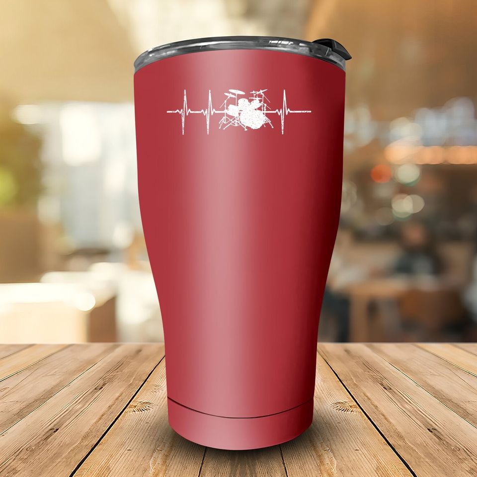 Tumbler 30 Oz Drummer Heartbeat