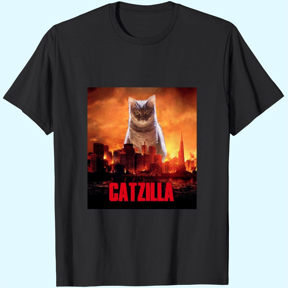 Catzilla Cat Kitten Lover Premium T-Shirt