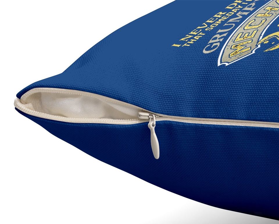 I Am A Grumpy Old Mechanic Throw Pillow