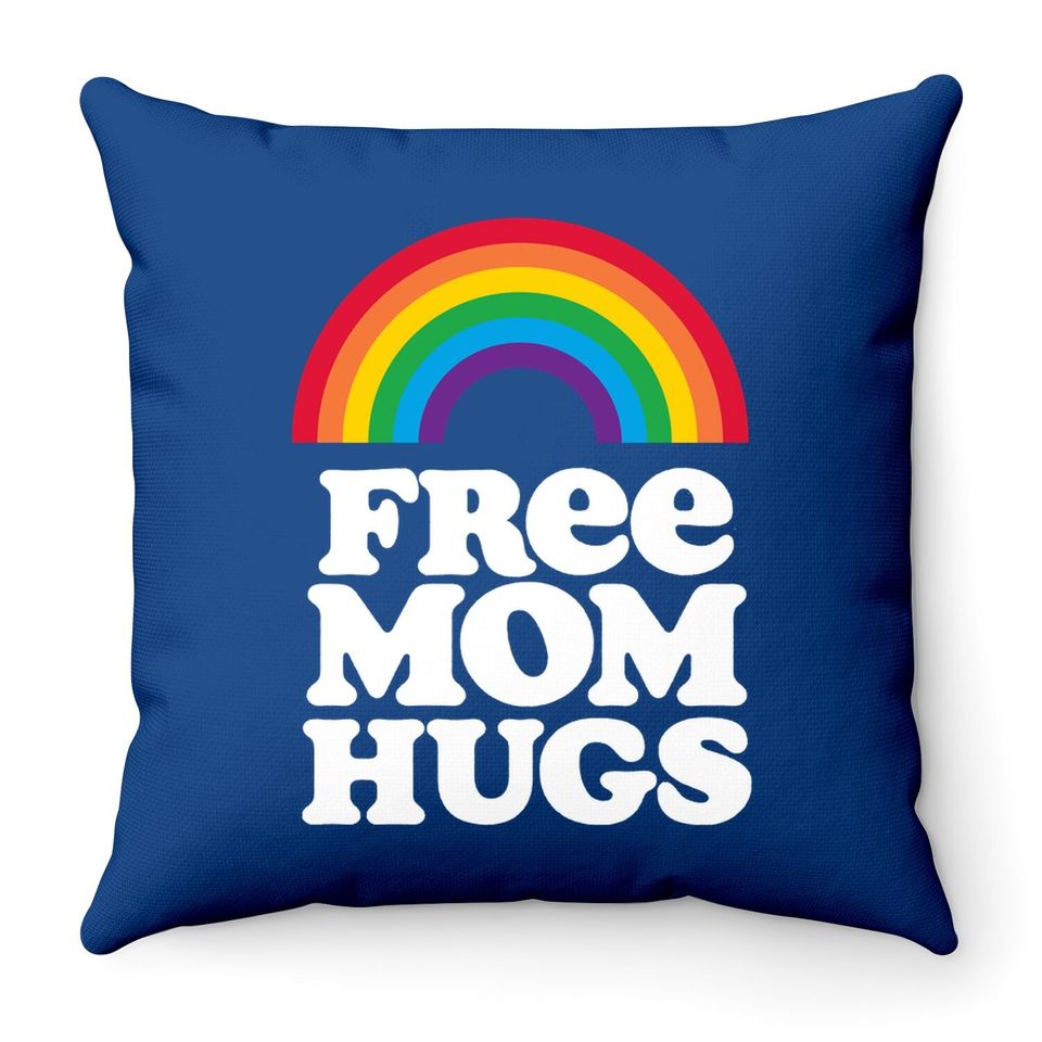 Free Mom Hugs Short Sleeve Throw Pillow