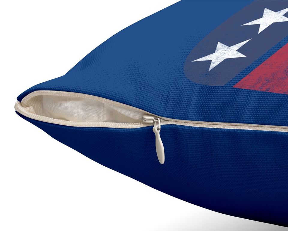 Tee Luv Republican Elephant Throw Pillow - Soft Touch Grey Gop Elephant Throw Pillow