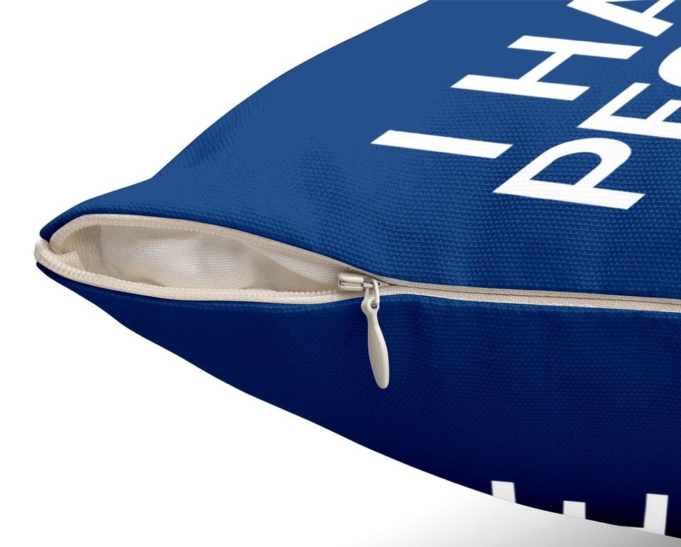 I Hate People Throw Pillow