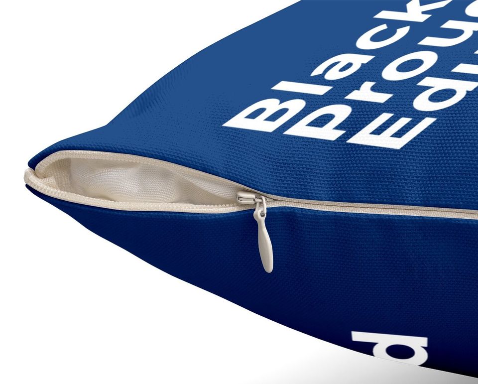 Black Proud & Educated Throw Pillow