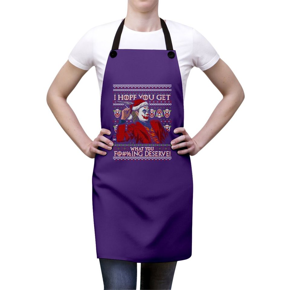 Joker Ugly Christmas Aprons