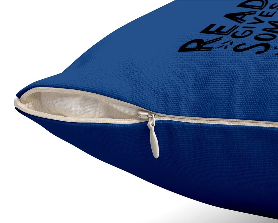 Reading Reader Book Lover Literature Library Month Gift Throw Pillow