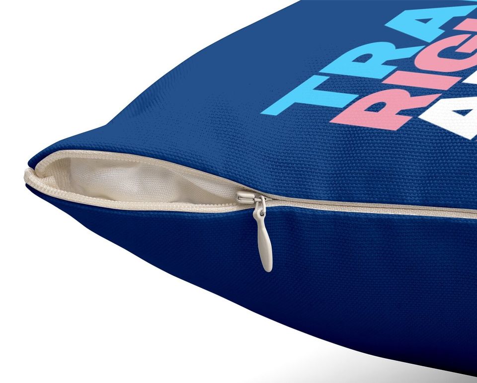 Trans Right Are Human Rights Throw Pillow Transgender Lgbtq Pride