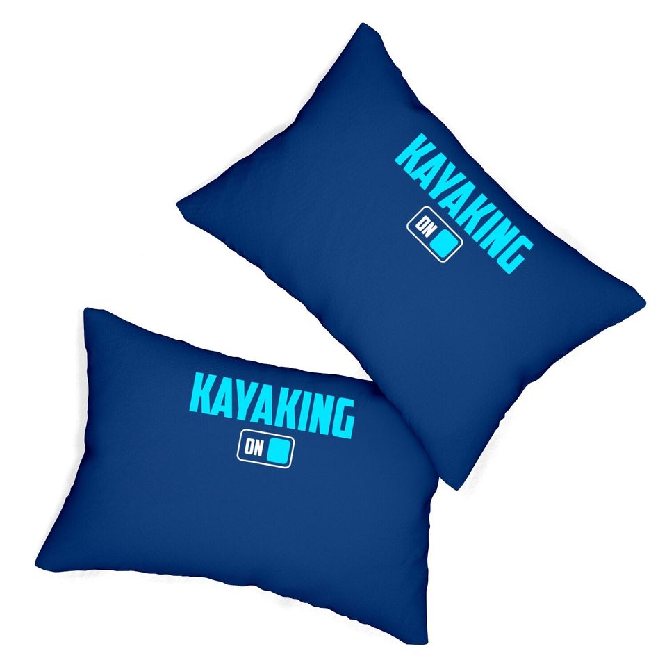 Kayaking Mode On Canoe Boat Adventure Lumbar Pillow