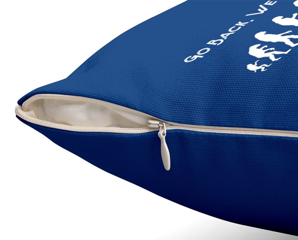 Funny Anti Trump Throw Pillow - Go Back! Trump Evolution Tee