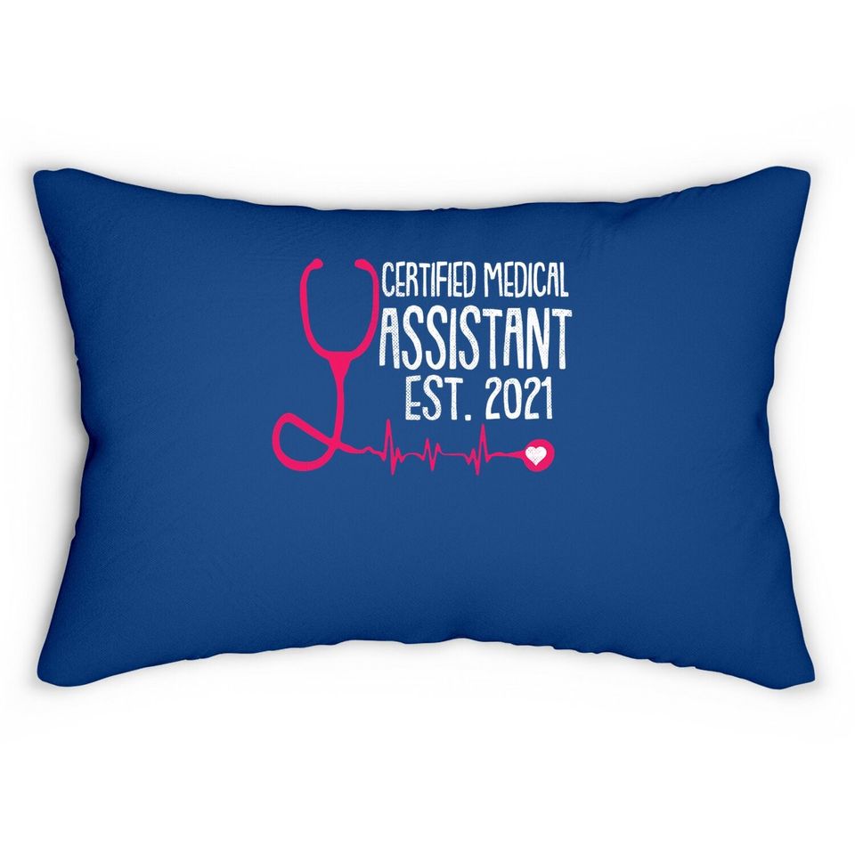Certified Medical Assistant Est 2021 Cma Registered Rma Gift Lumbar Pillow