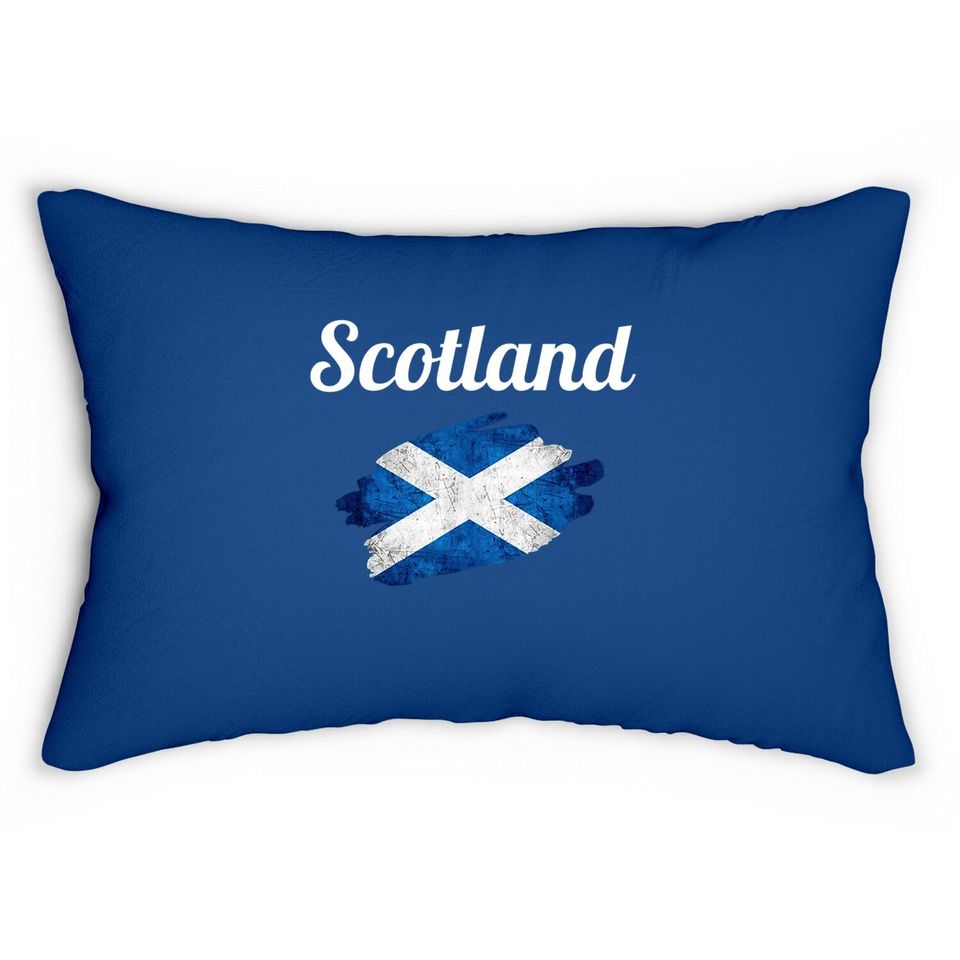 Euro 2021 Lumbar Pillow Scotland Fans Vintage