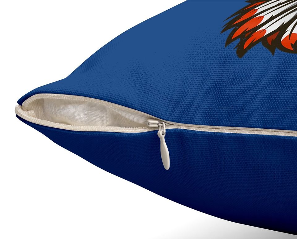 Cle Cleveland Ohio Native American Indian Tribe Throw Pillow