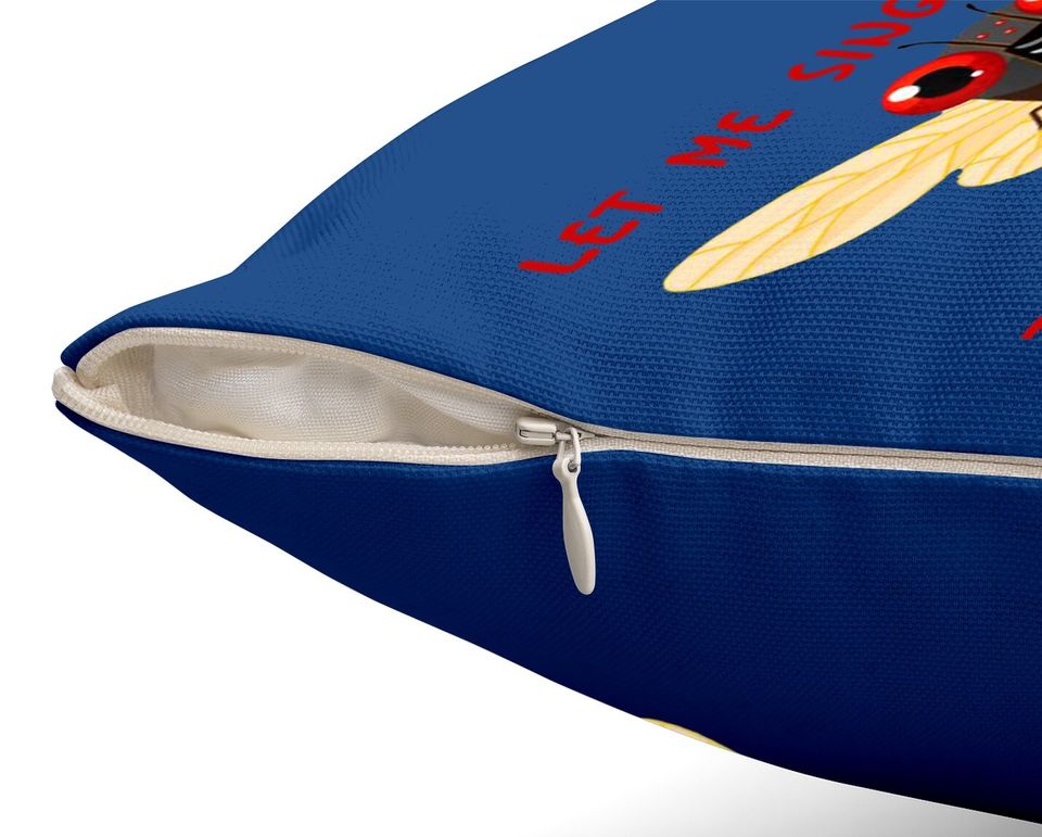 Brood X Cicada Mandala Summer 2021 Throw Pillow