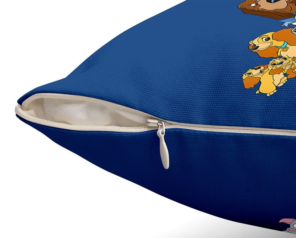 Lady And The Tramp Dogs Throw Pillow