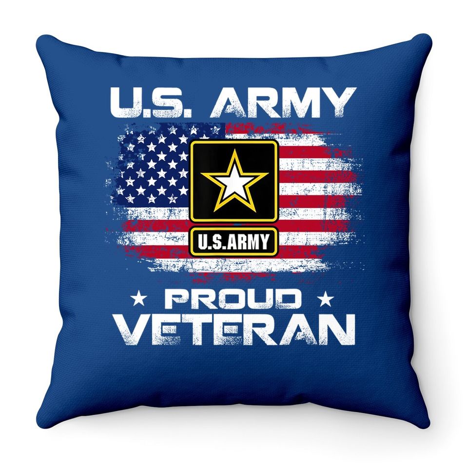 U.s Army Proud Veteran Day Throw Pillow