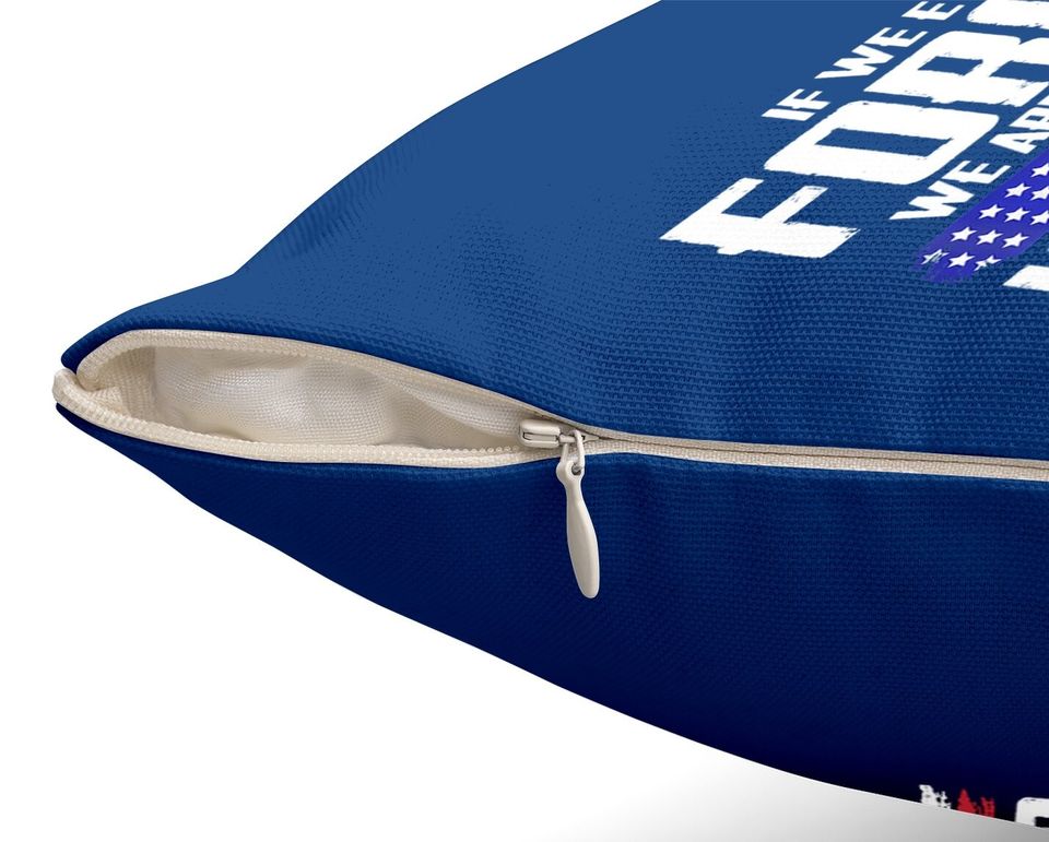 If We Ever Forget One Nation Under God Throw Pillow