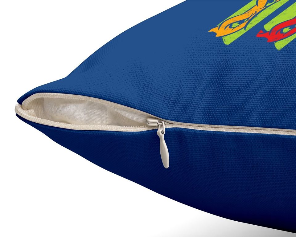 Teenage Mutant Ninja Turtles Paneled Faces Throw Pillow