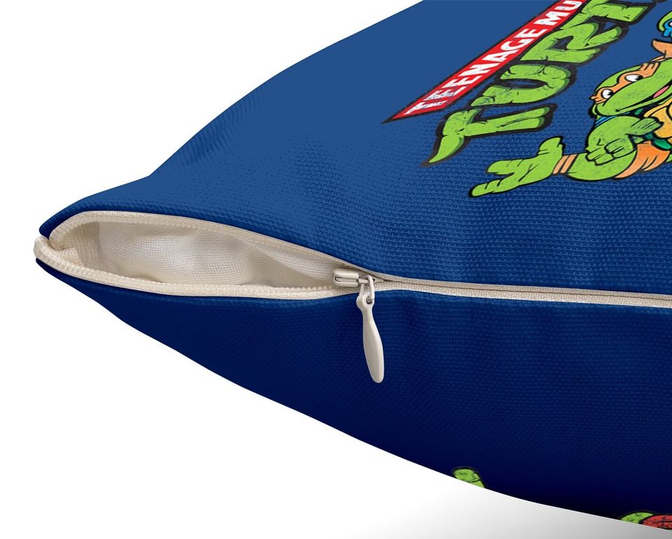 Teenage Mutant Ninja Turtles Classic Retro Logo Throw Pillow