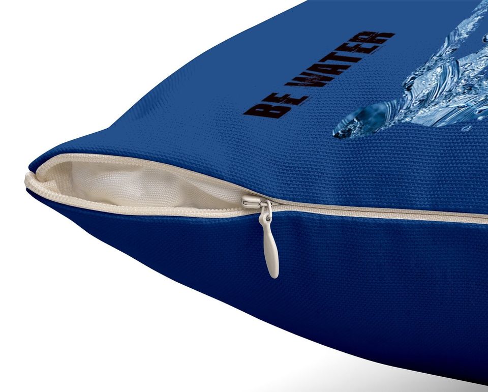 Bruce Lee Quote Be Water My Friend Throw Pillow