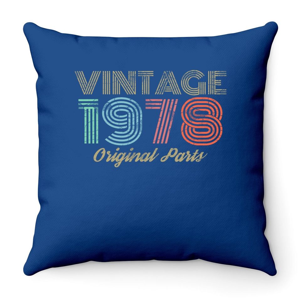 Vintage 1978 Retro 70's Throw Pillow