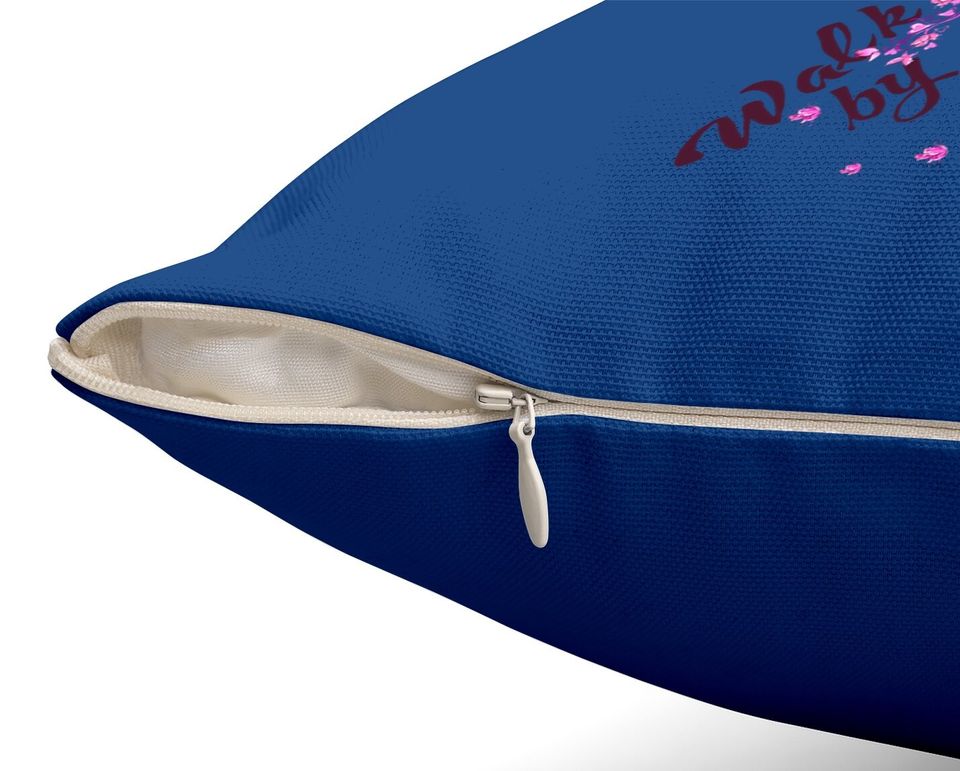 Walk By Faith Not By Sight 2 Corinthians 5:7 Bible Verse Throw Pillow