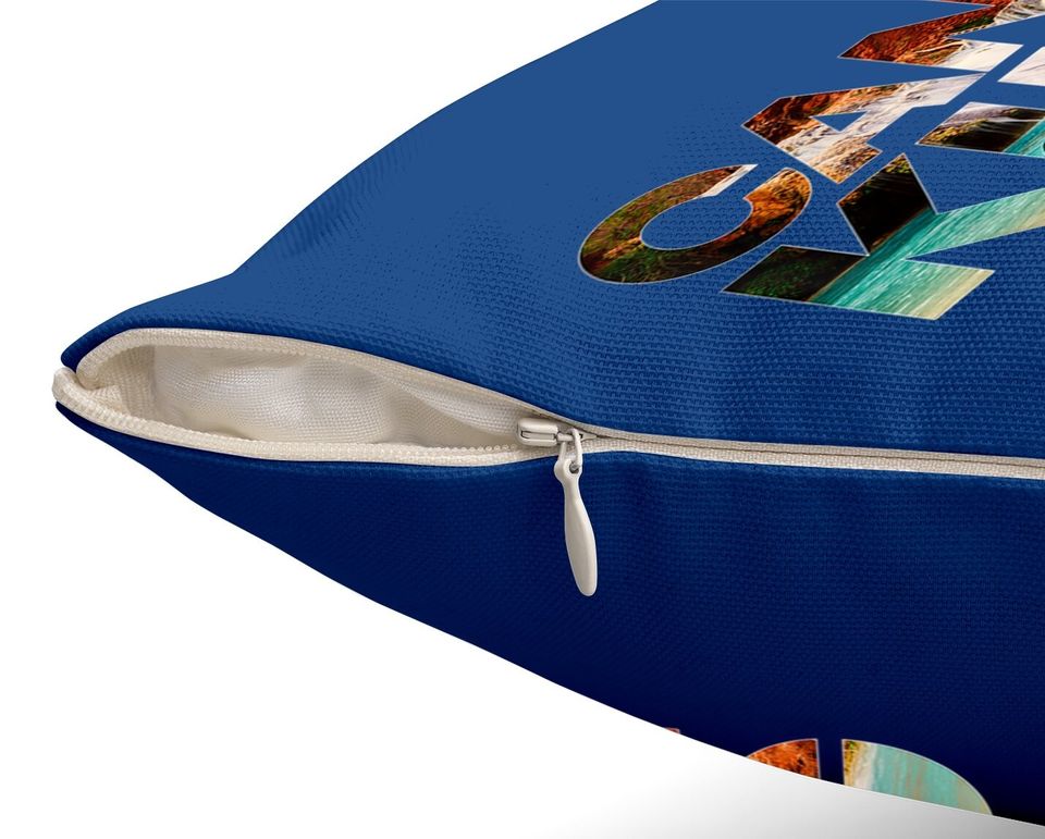 Canoe King Gift Kayak Whitewater River Trip Canoeists Throw Pillow