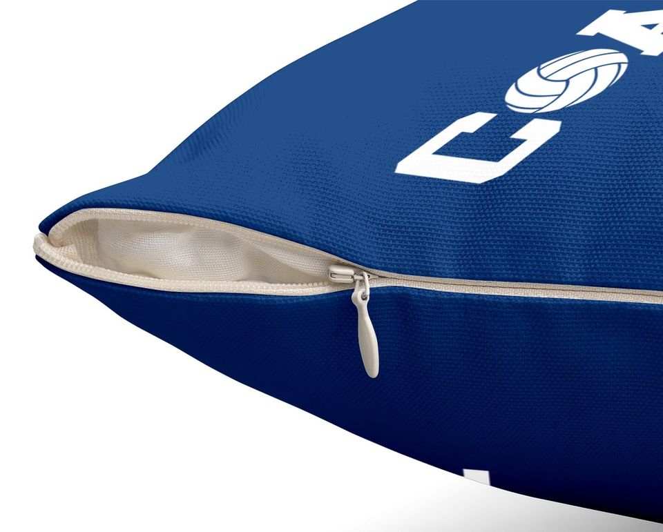 Volleyball Coach Throw Pillow