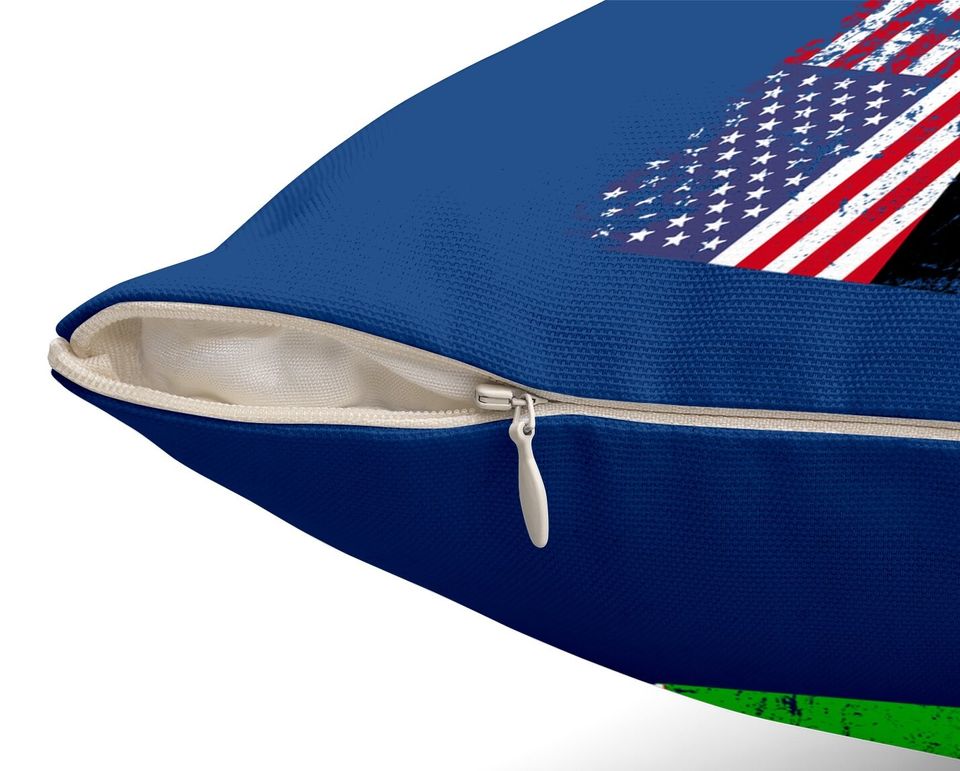 Usa Afghanistan Flag Throw Pillow
