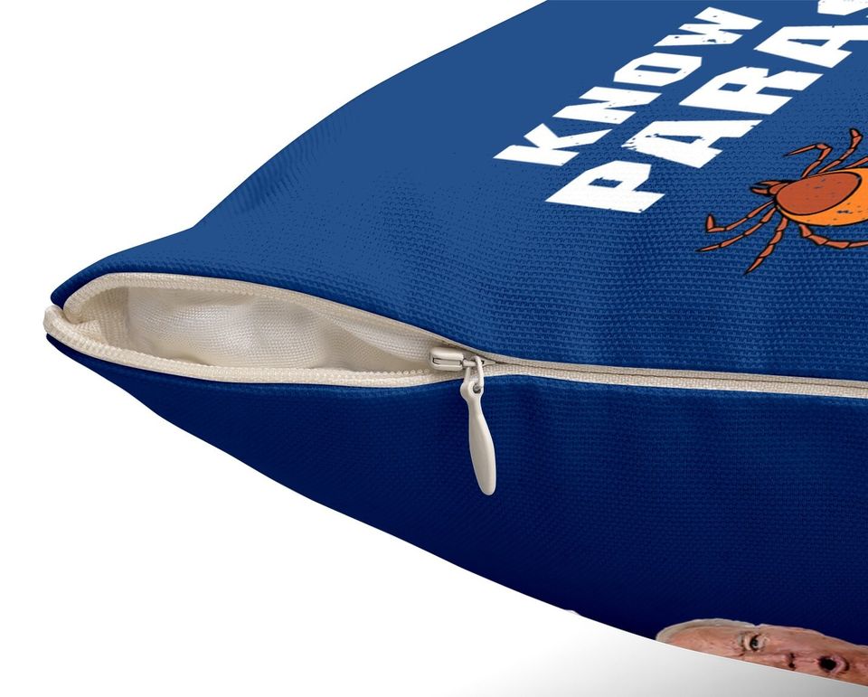 Know Your Parasites Anti Joe Biden Throw Pillow