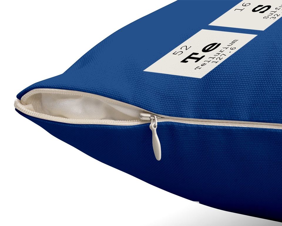 Periodic Table Tesla Throw Pillow