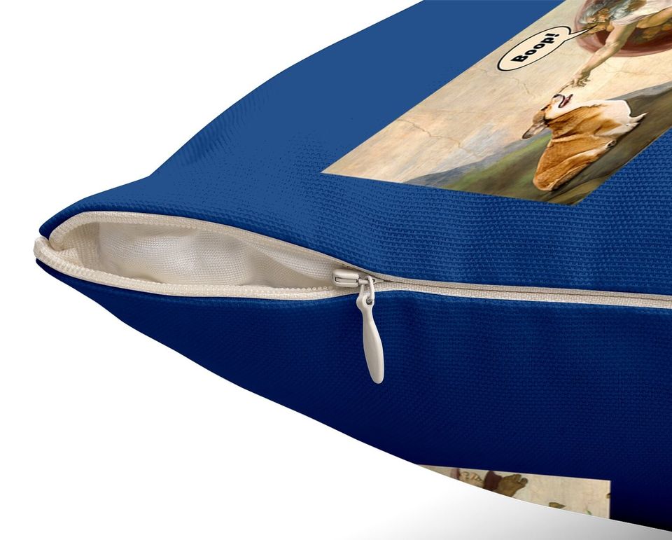 Boop The Snoot Of Welsh Corgi Funny Throw Pillow