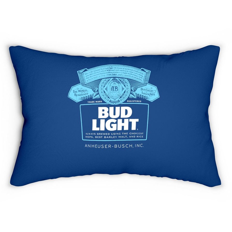 Bud Light Navy Lumbar Pillow