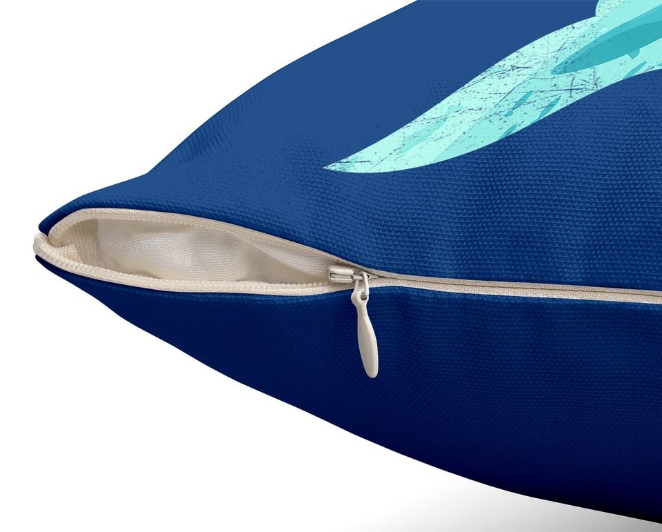 Whale Tail In Waves Orca Ocean Throw Pillow