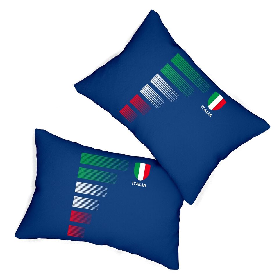 Italy Soccer Jersey Lumbar Pillow