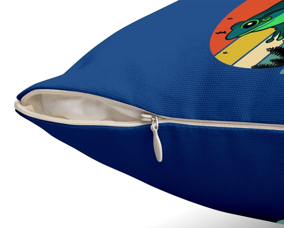 I Love Frog Saying Amphibian Lovers Throw Pillow