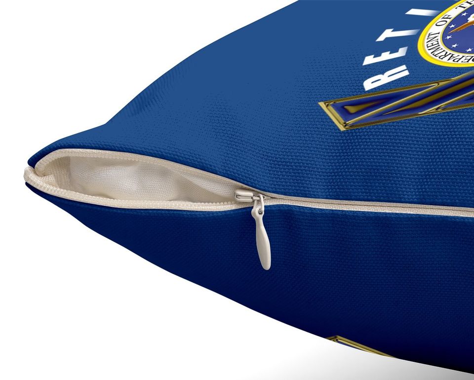 Retired Us Air Force Veteran Throw Pillow Retirement Throw Pillow