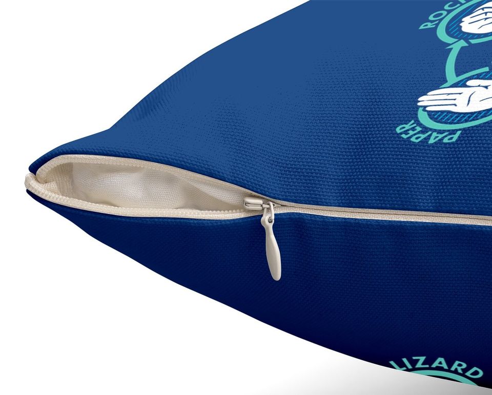 Rock Paper Scissors Lizard Spock Game Throw Pillow
