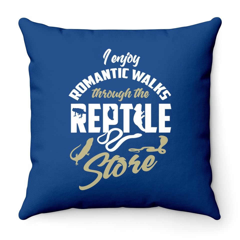 Reptile Herpetologist Quote Lover Gift Throw Pillow
