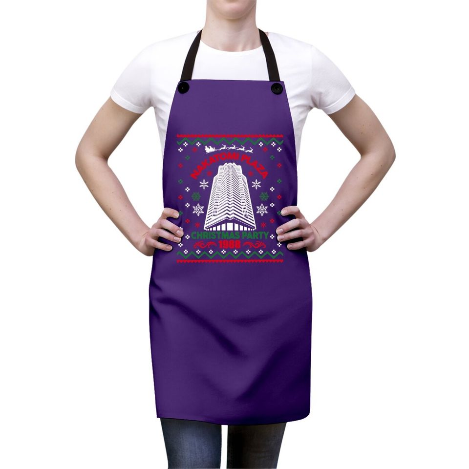 Nakatomi Plaza 1988 Christmas Ugly Classic Aprons