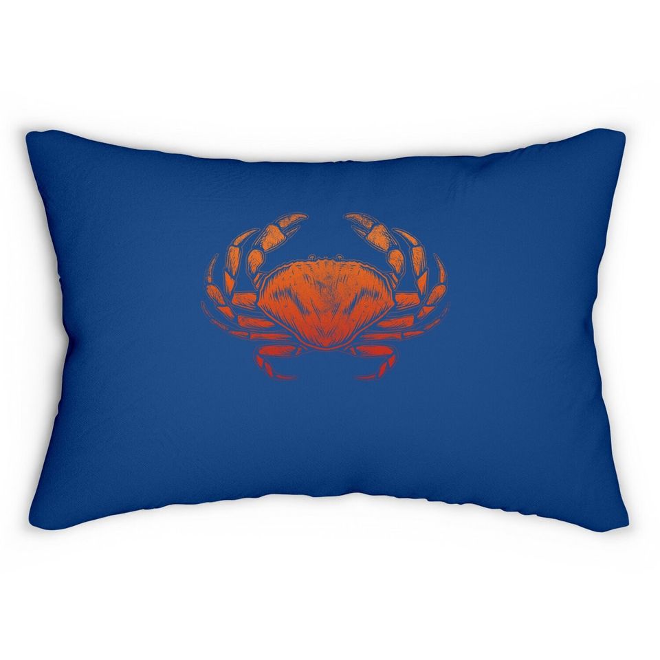Sea Animal Crab Lumbar Pillow