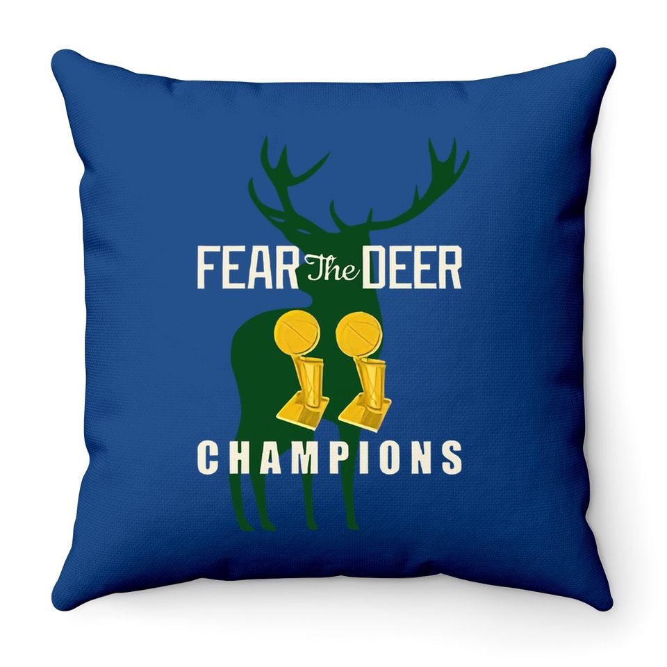 Fear The Deer Throw Pillow