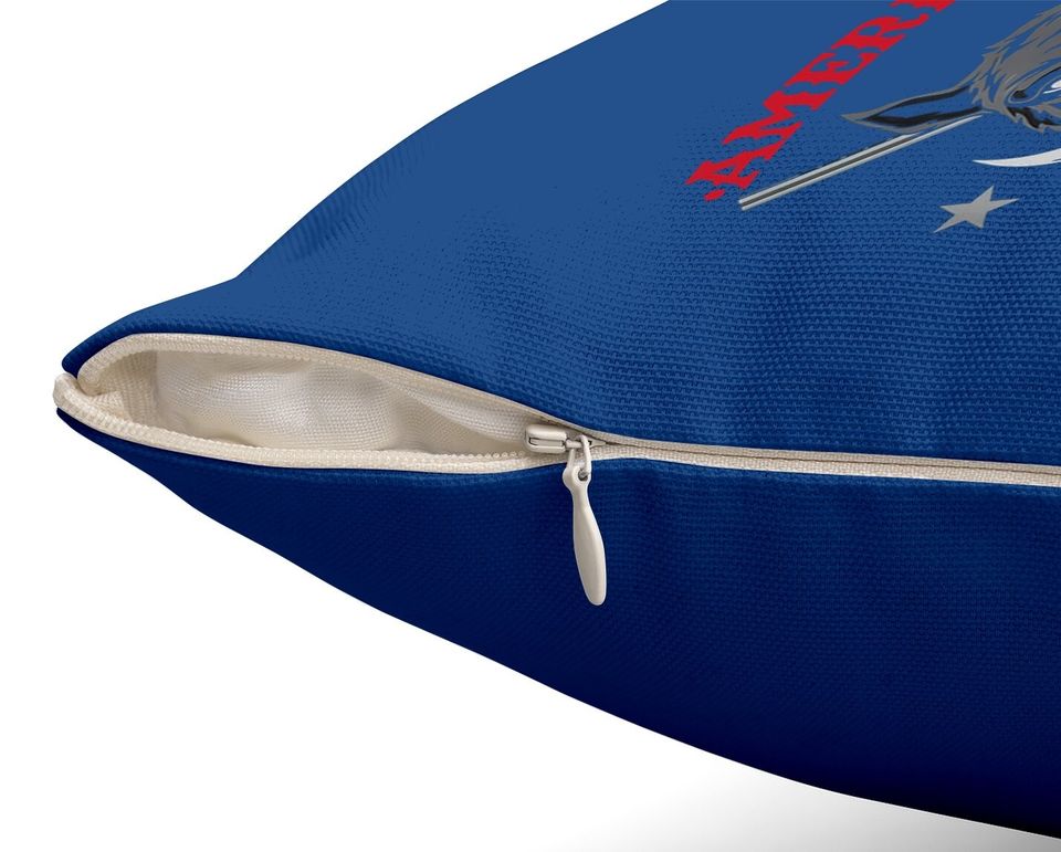 American Hog Hunter Swine Boar Hunting Gift Throw Pillow