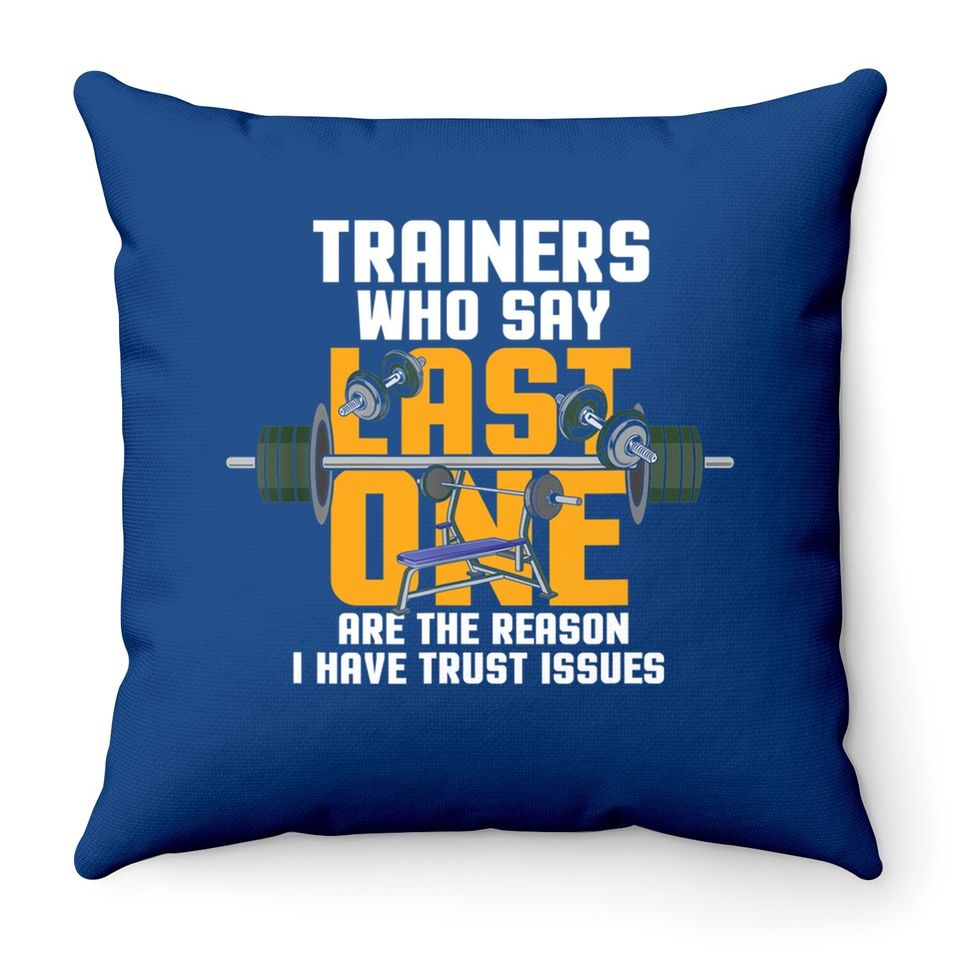 Workout Or Gym Quote Picture Design Throw Pillow