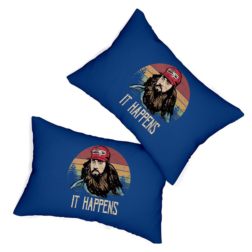 Forrest Gump It Happens  circle Lumbar Pillow