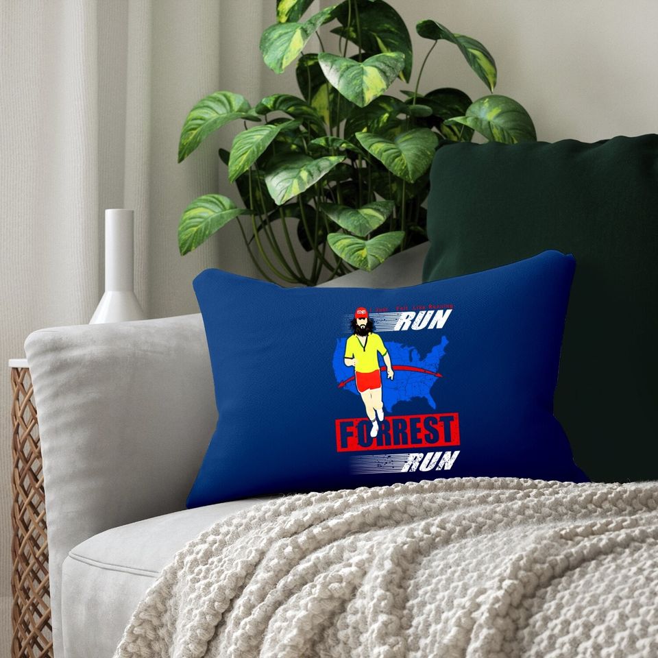 Forrest Gump Run Forrest Run Tom Hanks Lumbar Pillow