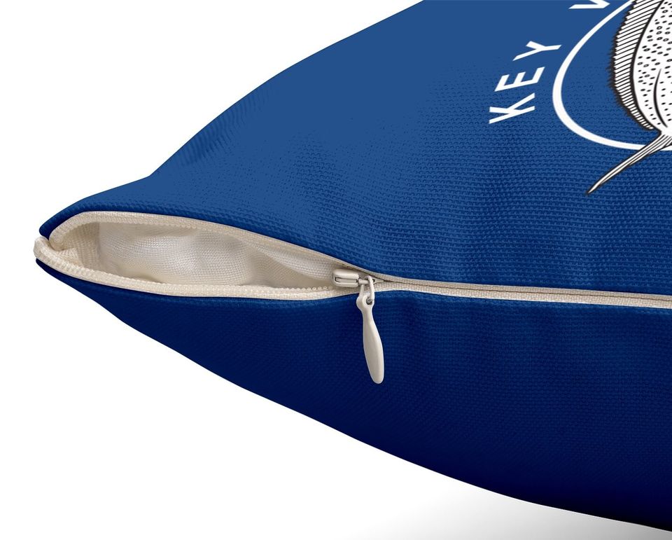 Key West Florida Mahi-mahi Throw Pillow