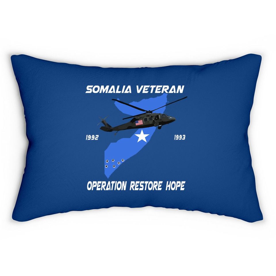 Somalia Veteran Operation Restore Hope  lumbar Pillow
