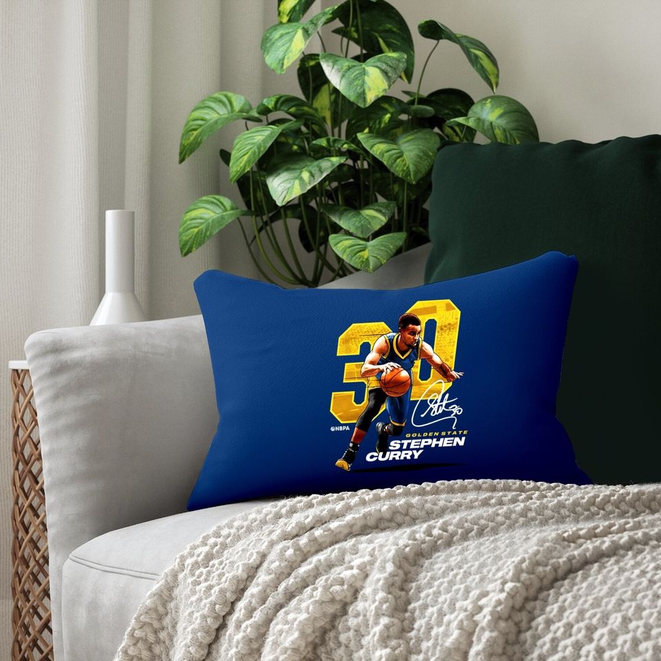 500 Level Steph Curry Golden State Basketball Lumbar Pillow