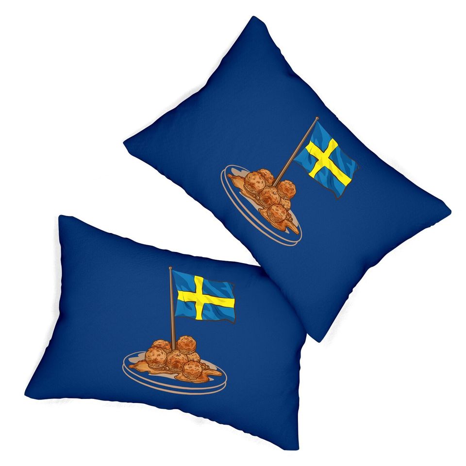Swedish Meatballs Sweden Europe Travel Lumbar Pillow