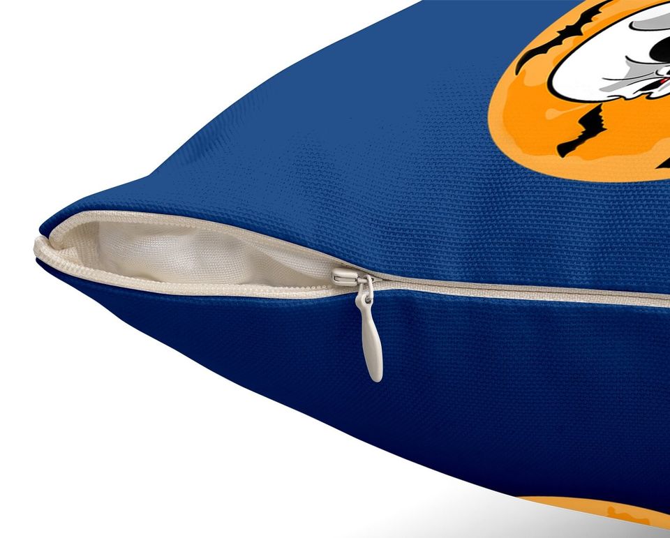 Gaming Skeleton Gamer Controller Halloween Throw Pillow