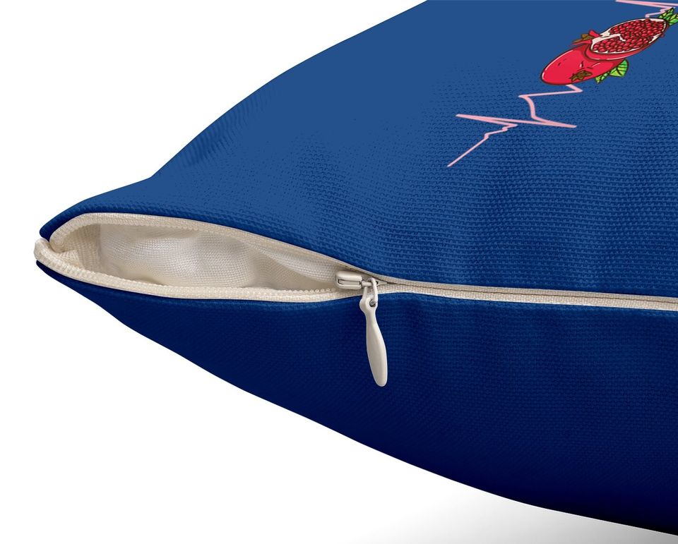 Pomegranate Heartbeatt Throw Pillow